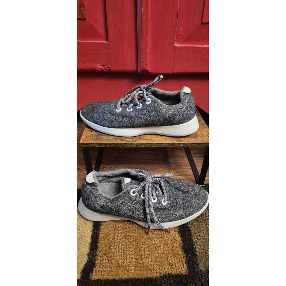 Allbirds Womens Sze 10 Wool Runners Tennis Sneakers Charcoal Dark Gray Shoes EUC